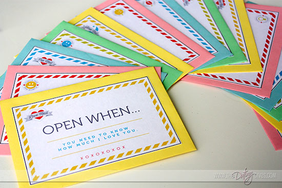 "Open When" Letters
